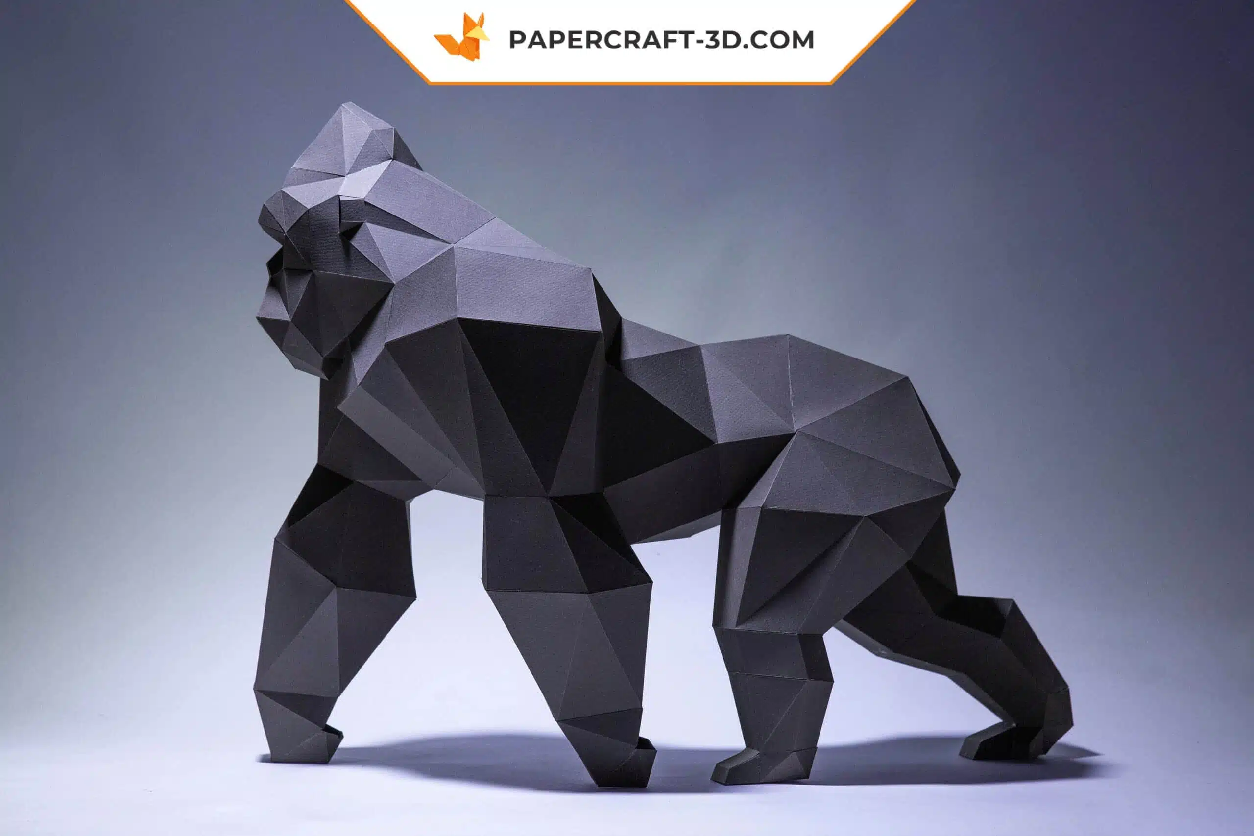 Papercraft King Kong origami papier 3D à télécharger en PDF, weergave 4
