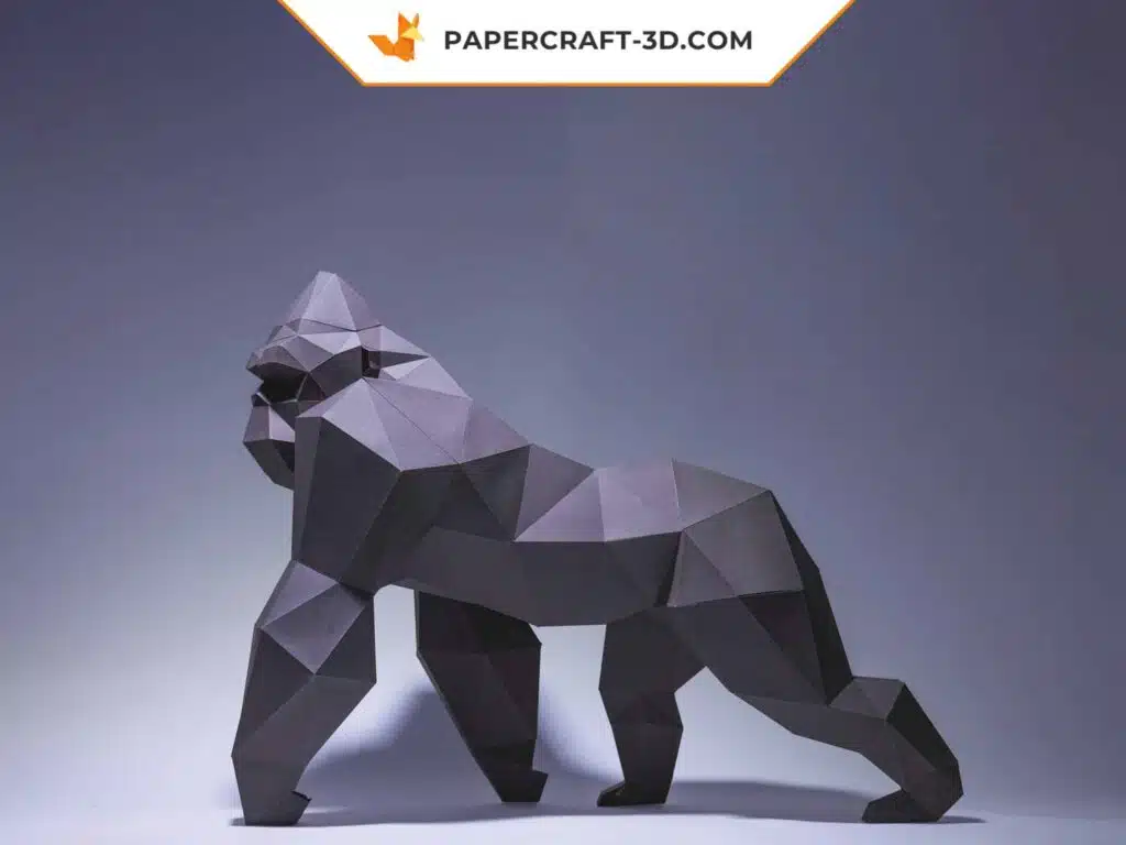 Papercraft King Kong origami papier 3D à télécharger en PDF