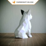Papercraft bouledogue français en origami 3D