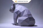 Papercraft de koala en origami 3D