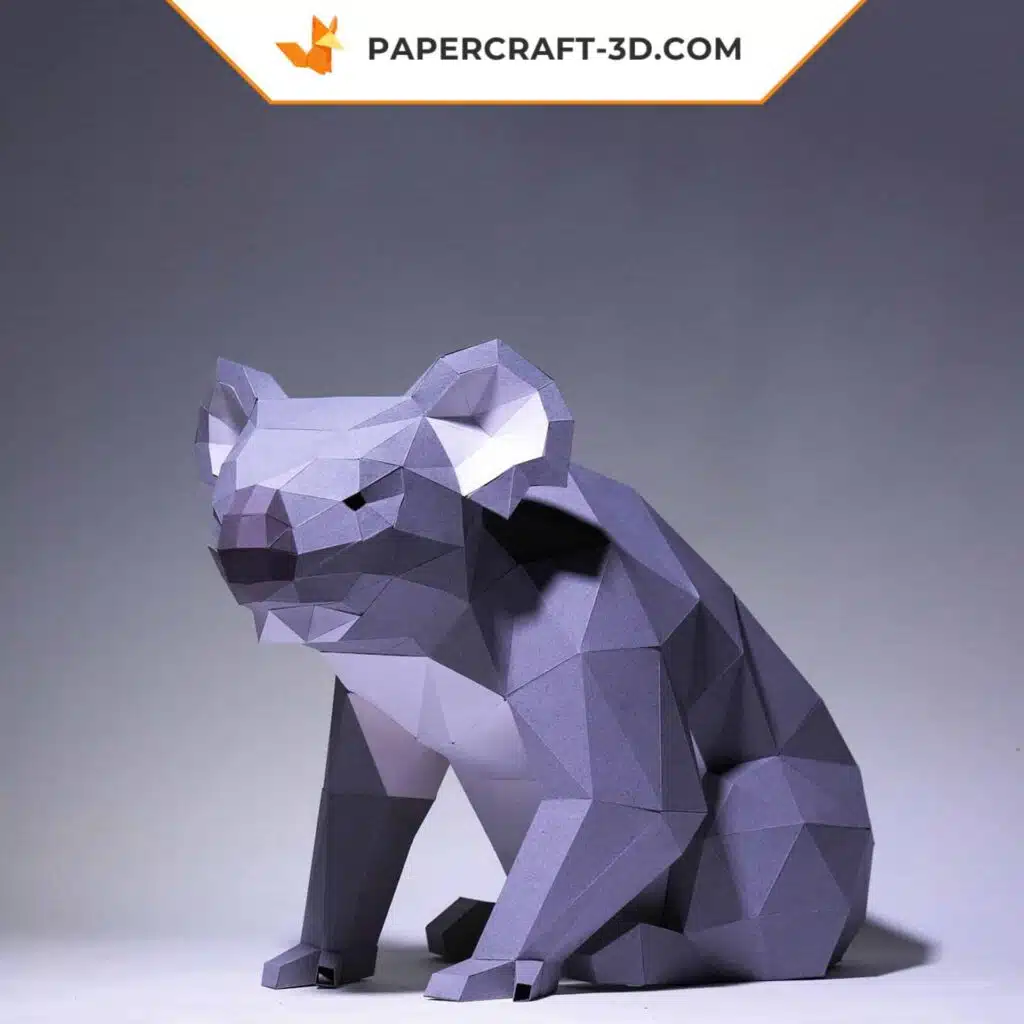 3D-Origami-Papercraft Koala