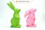 Papercraft di coniglio in origami 3D