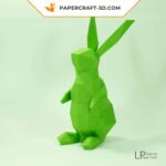 Papercraft Kaninchen in 3D Origami