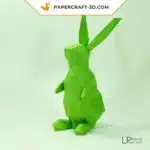 Papercraft di coniglio in origami 3D