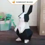 Papercraft Lapin : patron numérique DIY pour créer votre adorable ami en origami papier 3D, weergave 2