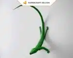 Papercraft lézard en origami papier 3D, weergave 3