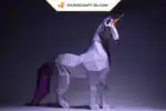 Papercraft licorne en origami 3D