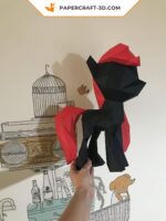 Papercraft of My Little Pony in 3D origami