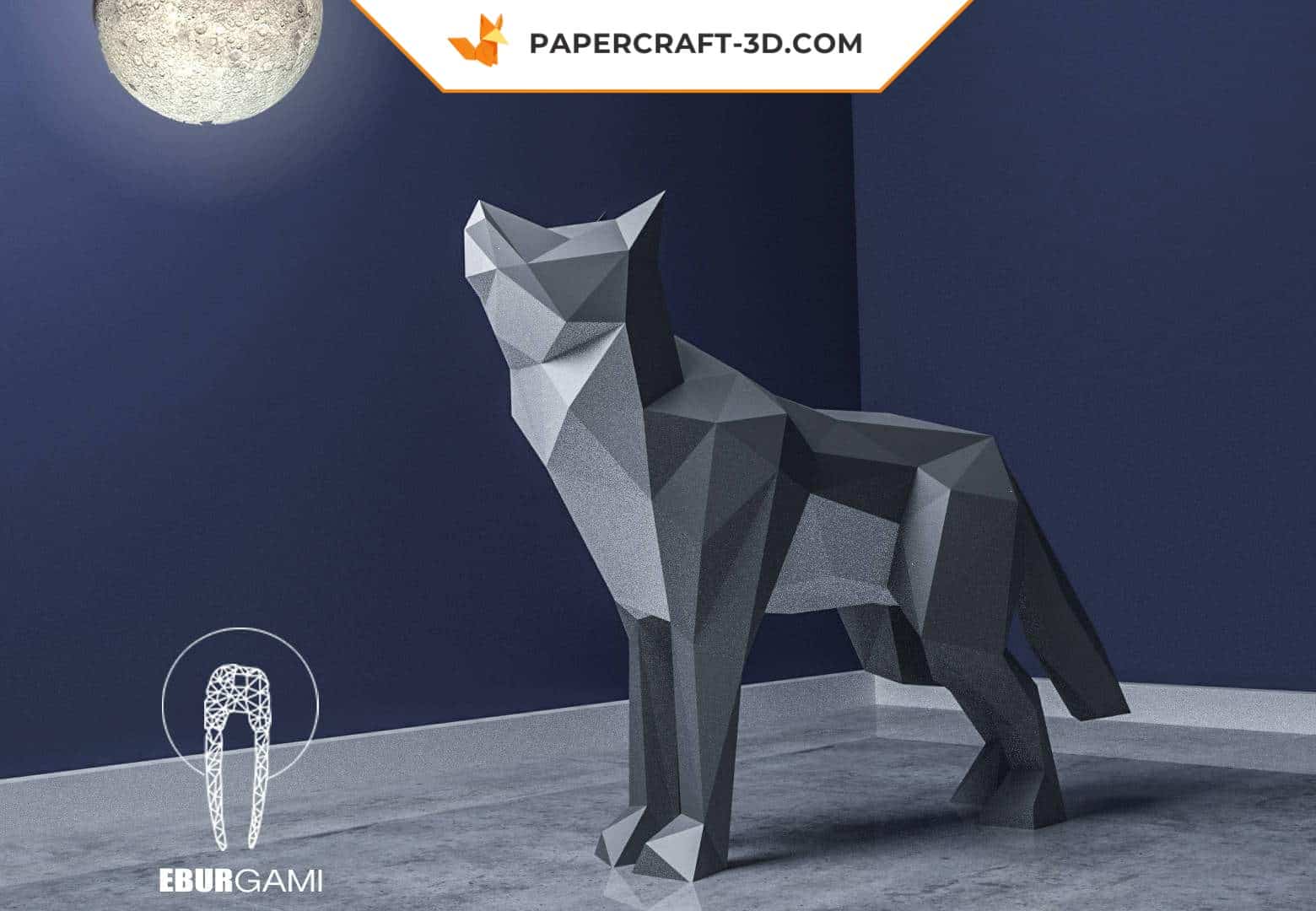 Papercraft XXL Wolf im 3D Origami Papercraft XXL Wolf im 3D Origami