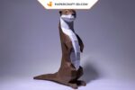 Papercraft Otter in 3D Origami