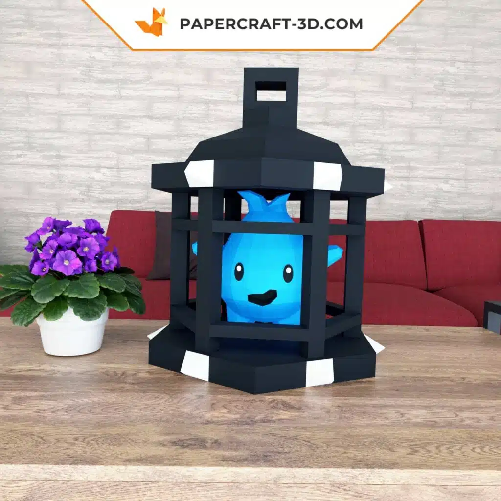 Papercraft Lumalee Mario en origami papier 3D pour décoration murale - templates en format PDF, DXF et SVG, weergave 3