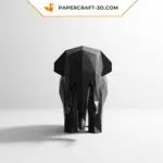 Papercraft de mamute em origami