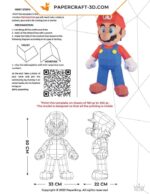 Papercraft de Mario en origami