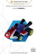 Papercraft of Mario Kart in 3D origami