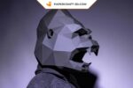 Papercraft maschera di King Kong in origami 3D