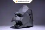 Papercraft Masque King Kong origami papier 3D, weergave 3