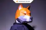 Papercraft Masque Shiba Inu en origami papier 3D à télécharger en PDF