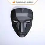 Papercraft masque Squid Game origami papier 3D, weergave 3