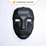 Papercraft masque Squid Game en origami