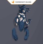 Papercraft jellyfish in 3D origami