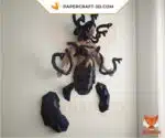 Papercraft Méduse en papier 3D origami modèle DIY, weergave 8