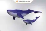 Papercraft di balena in origami 3D