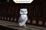 Papercraft modèle de chouette origami papier 3D, weergave 2
