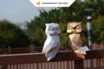 Papercraft de chouette en origami 3D