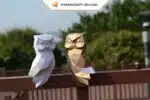 Papercraft modèle de chouette origami papier 3D, weergave 5