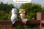 Papercraft modèle de chouette origami papier 3D, weergave 6