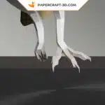 Fliegende Eule als Origami‑3D‑Papercraft