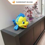 Papercraft Polochon in origami 3D