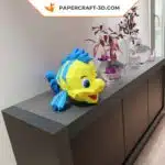 Papercraft Polochon en origami 3D