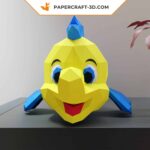 Papercraft Polochon in origami 3D