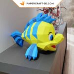Papercraft Polochon in origami 3D