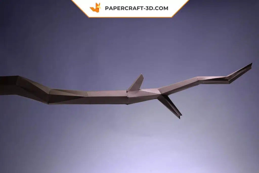 Papercraft modèle de paresseux en origami papier 3D, weergave 3