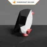 Papercraft de pingouin dansant en origami 3D