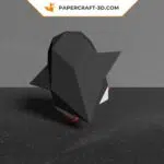 Papercraft de pingouin dansant en origami 3D
