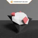 Papercraft de pingouin dansant en origami 3D