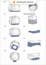 Papercraft Hermione von Harry Potter