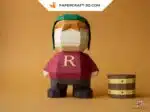 Papercraft de Ron de Harry Potter en origami 3D