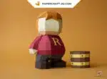 Papercraft de Ron de Harry Potter en origami 3D
