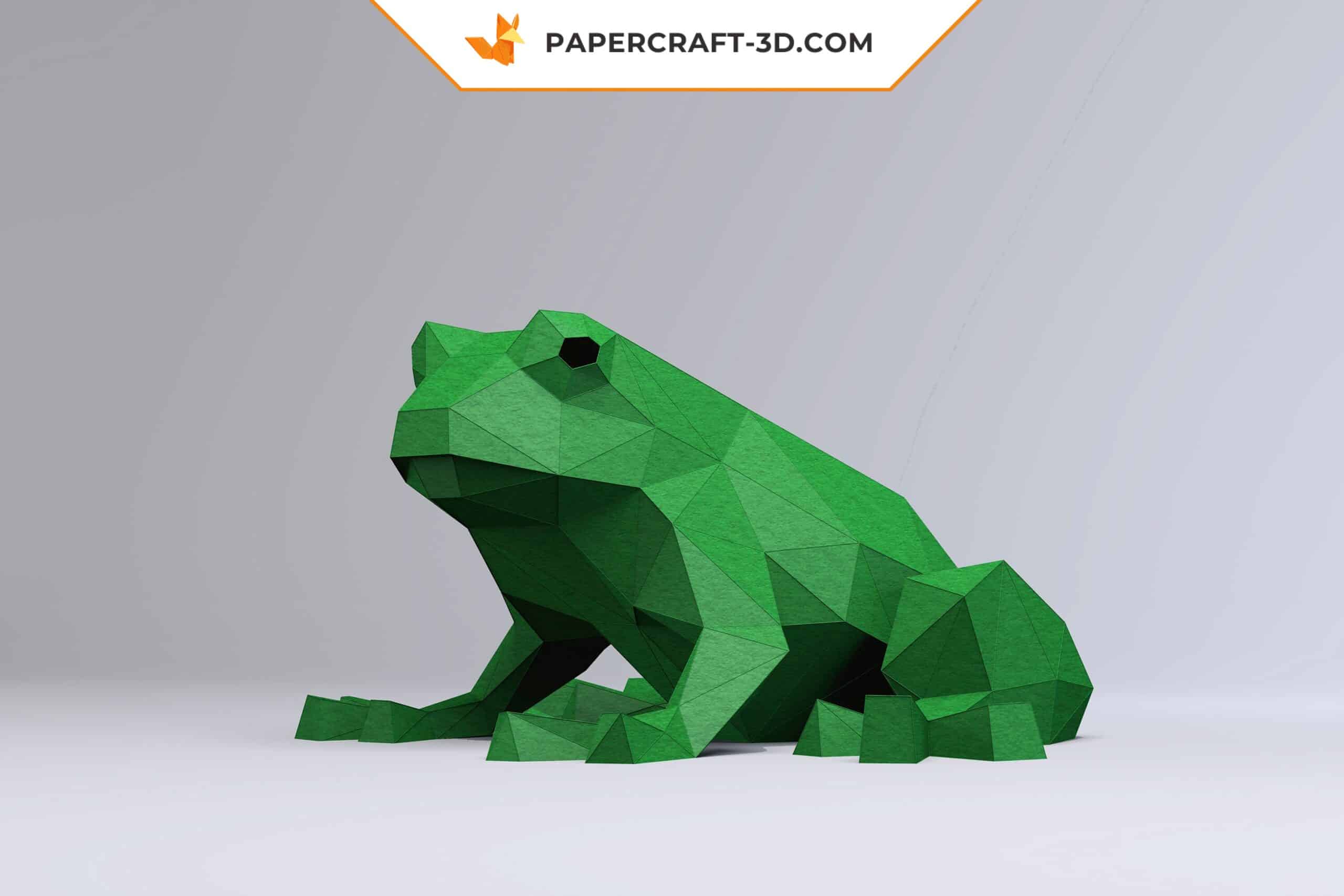 Papercraft de grenouille en origami 3D Papercraft de grenouille en origami 3D