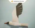 Papercraft de mouette en origami 3D