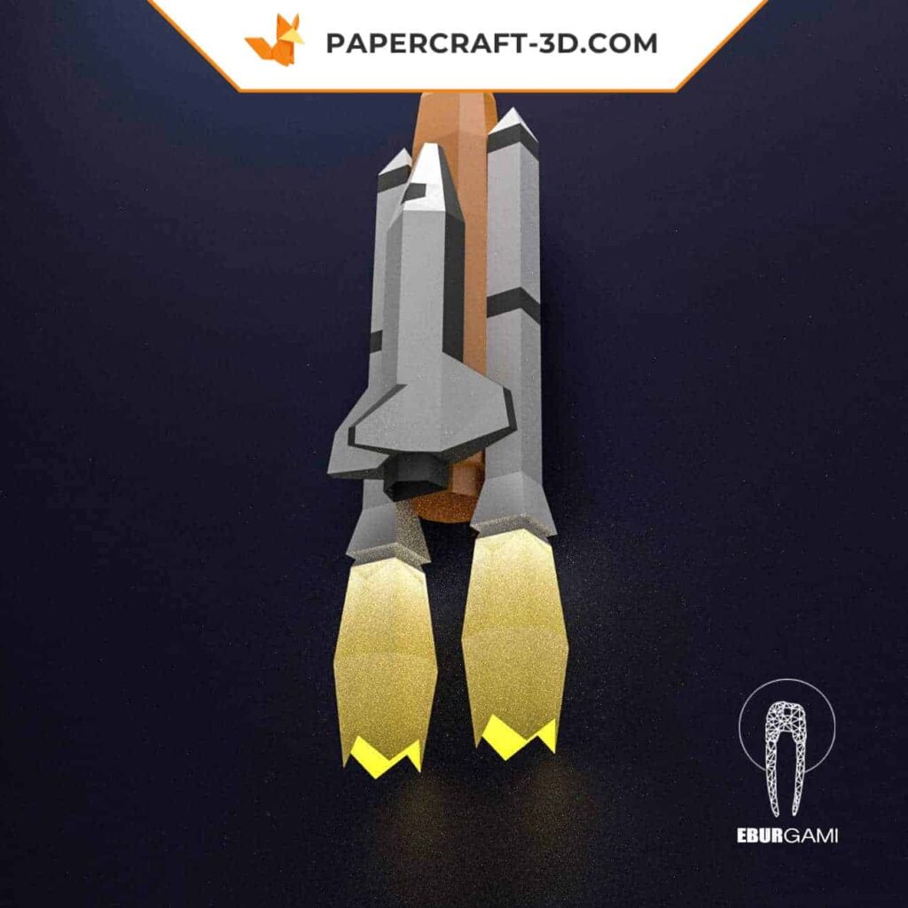 Papercraft de fennec sur nuage en origami 3D