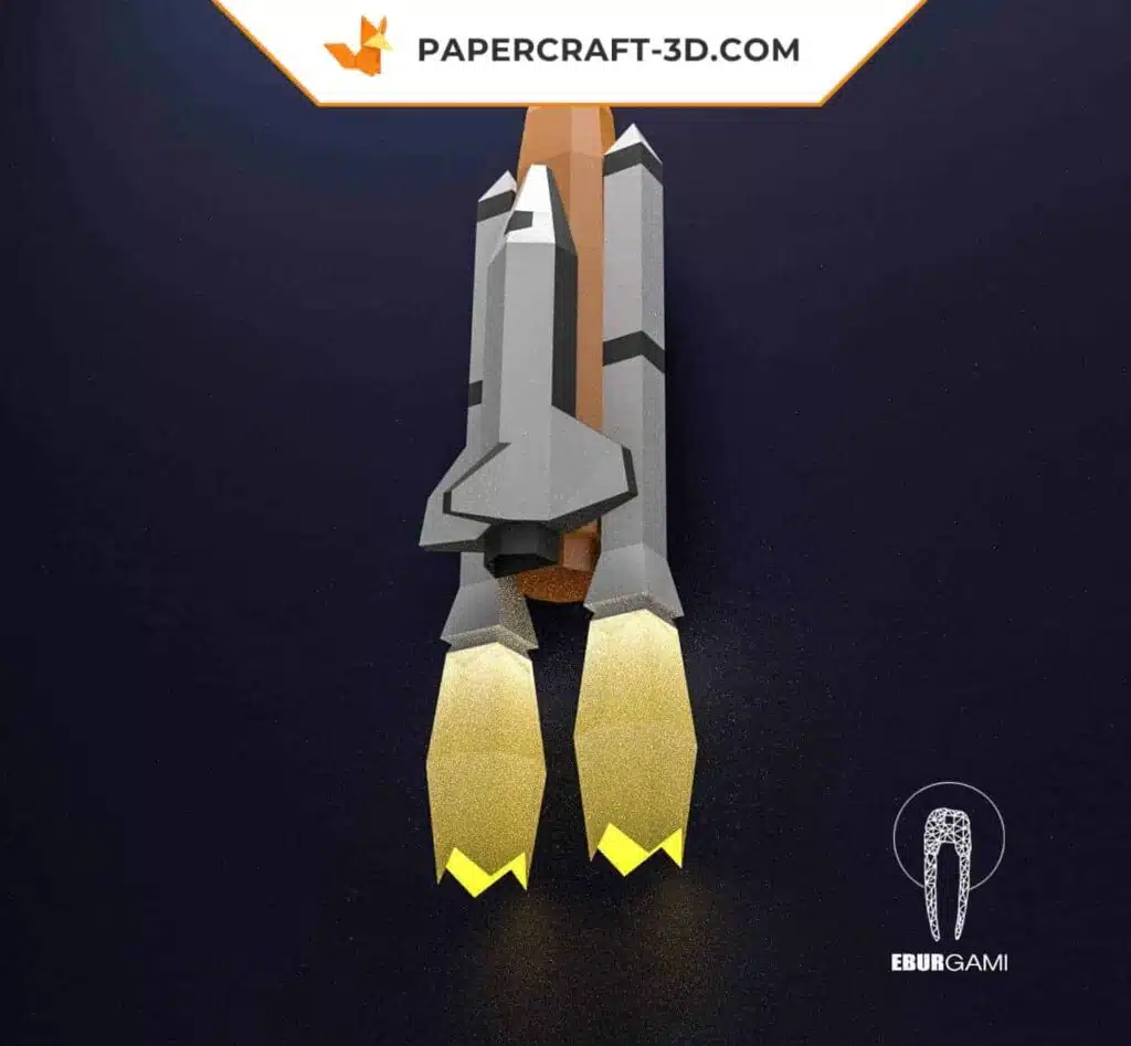 Papercraft transbordador espacial de la NASA en origami 3D Papercraft transbordador espacial de la NASA en origami 3D