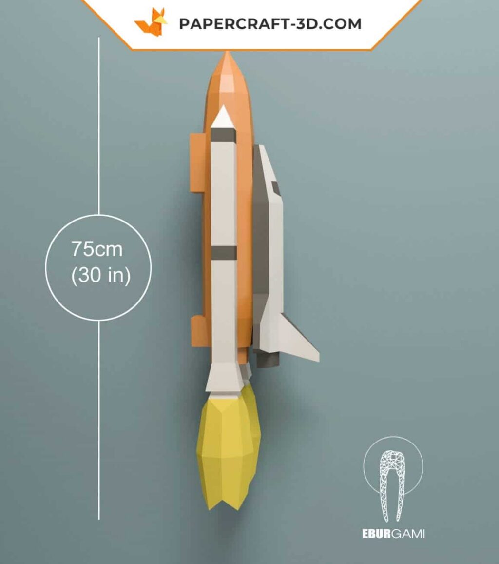 NASA Space Shuttle 3D Origami Papercraft