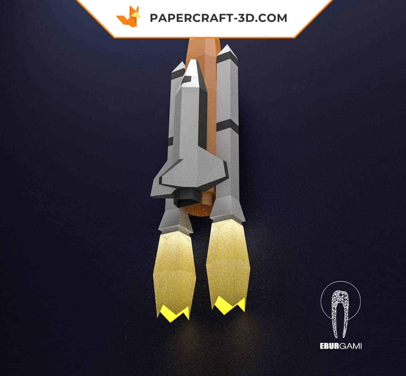 Papercraft navette spatiale Nasa en origami 3D Papercraft navette spatiale Nasa en origami 3D