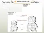Papercraft Noël Harry en 3D, modèle de bricolage en papier basse poly, weergave 4
