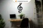 Papercraft Notes de musique en origami papier 3D, weergave 4